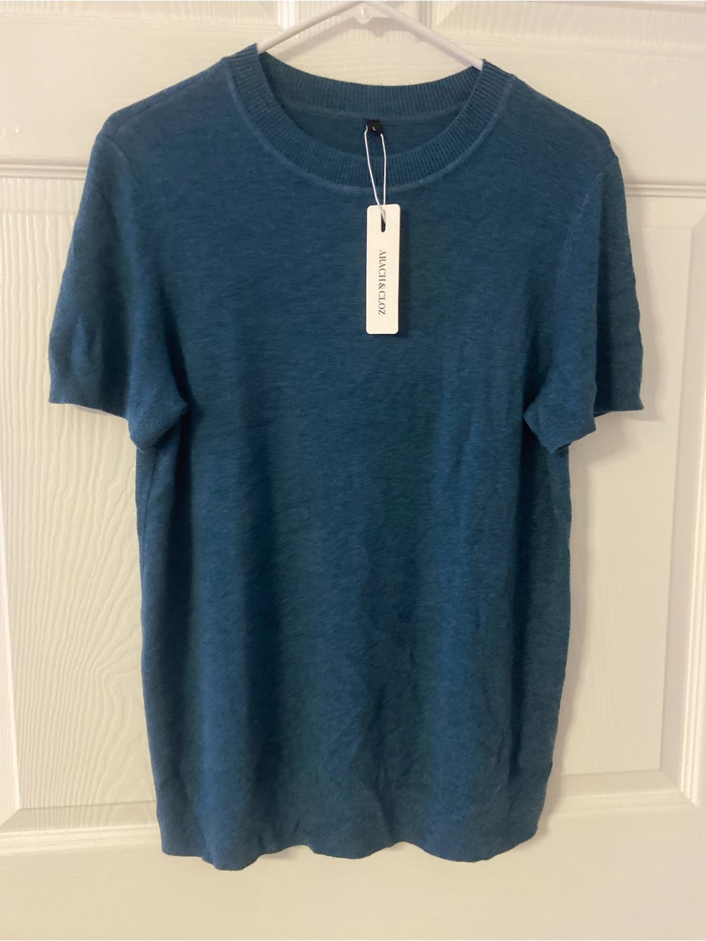 T42- ARACH & CLOZ Teal Green Sweater Top